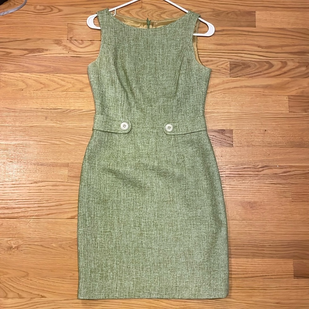 Vintage David Meister Green Dress